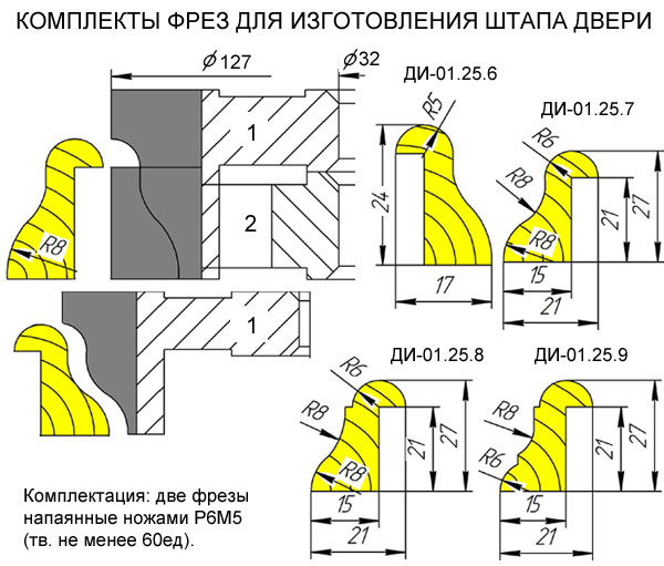 Дверной штапик Р6М5