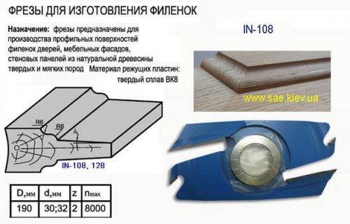 Филенка D=190мм тв сплав