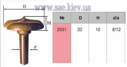 Фреза граверовальная фигурная