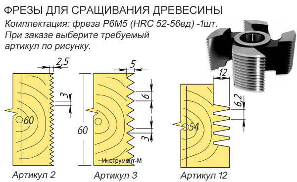 Фреза для сращивания