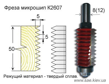 Фреза на зрощення. Фреза для сращивания шип 5х5